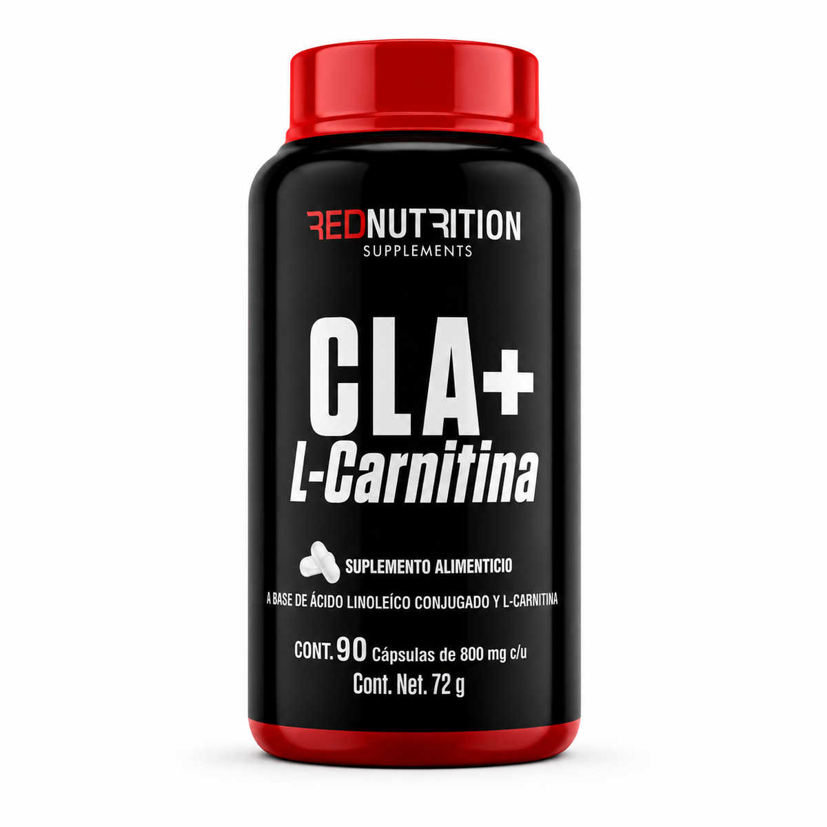 RED CLA + L-Carnitina | 90 cáps | 800mg c/u | 45 porciones