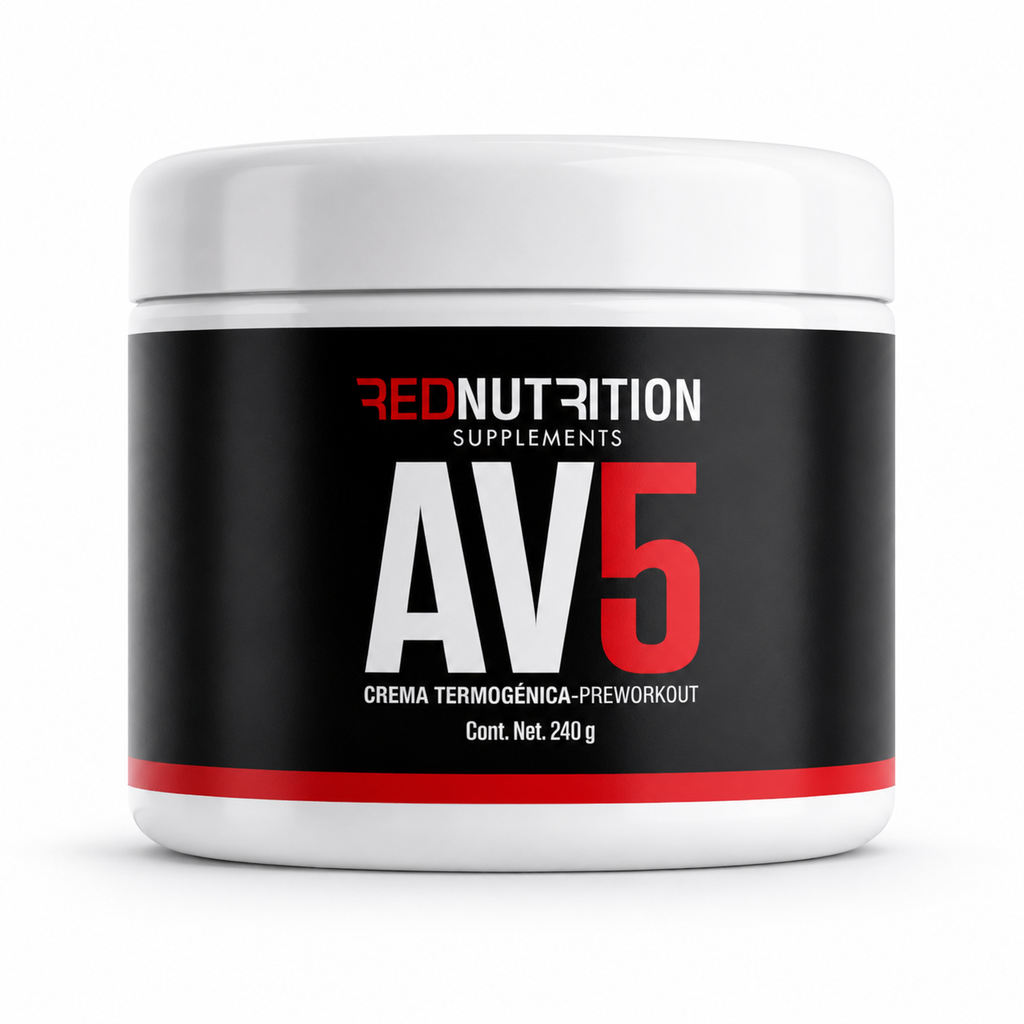 RED AV5 | Crema Termogénica | 240g | Pre-Workout
