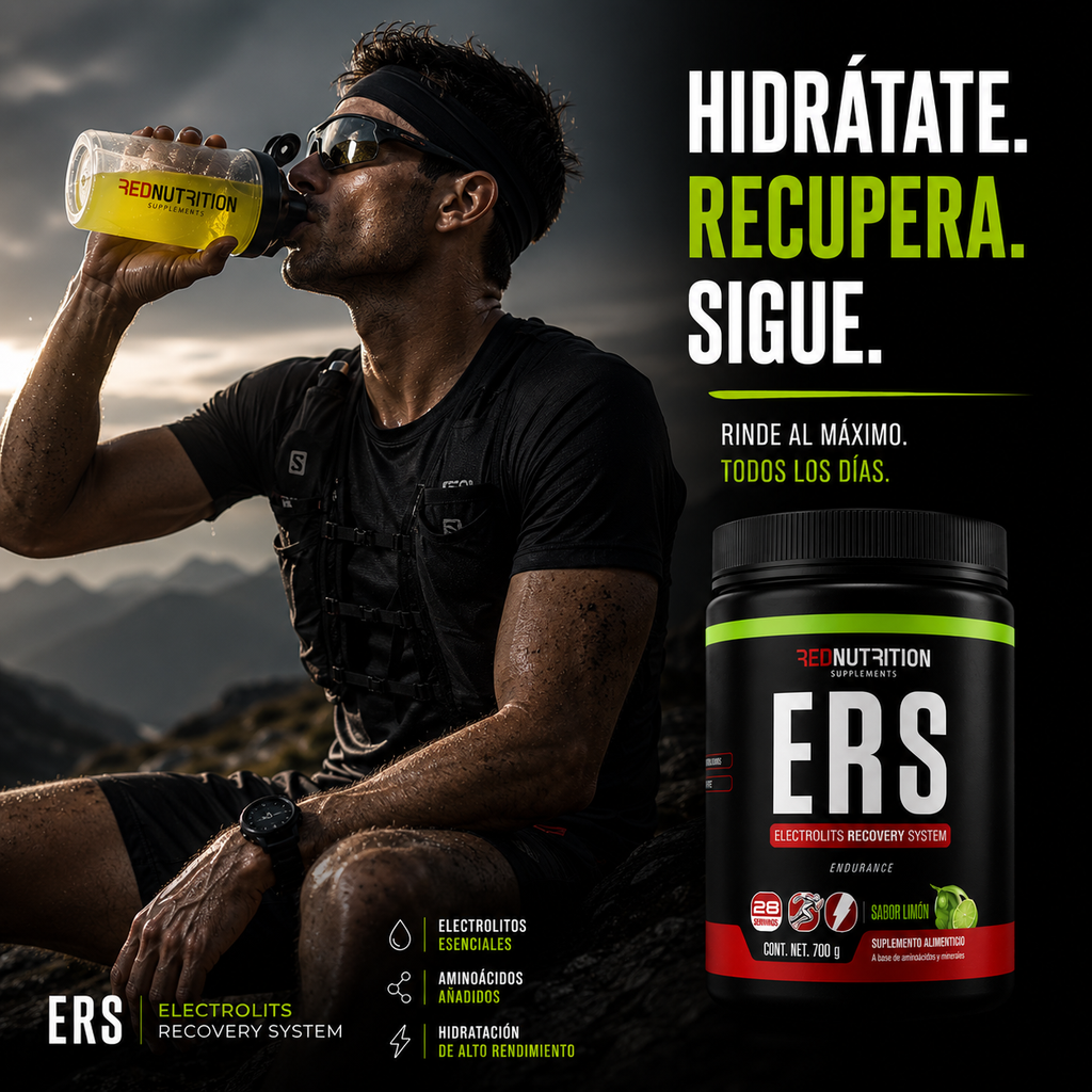 RED ERS — Electrolitos en Polvo | 700g | Sabor Limón | 28 Porciones